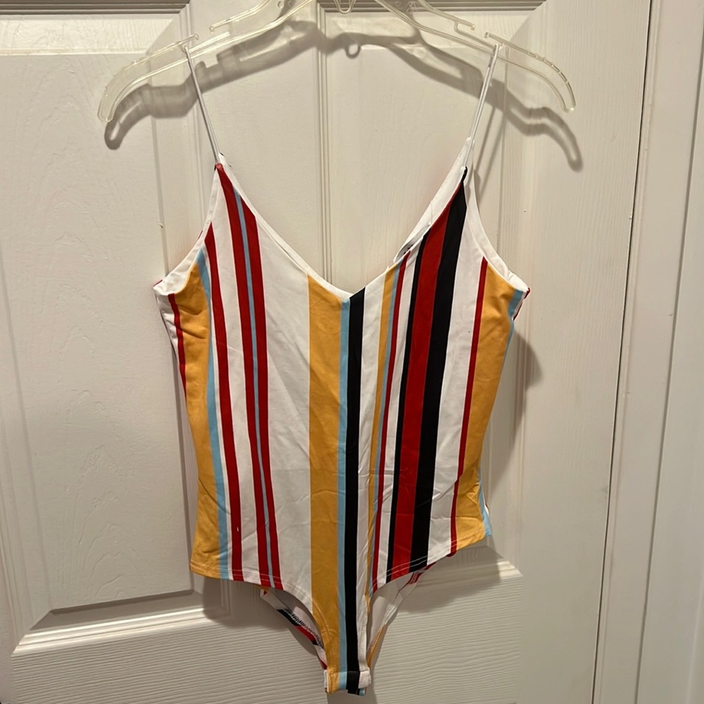New with tags Striped bodysuit from GAZE (dtla)
